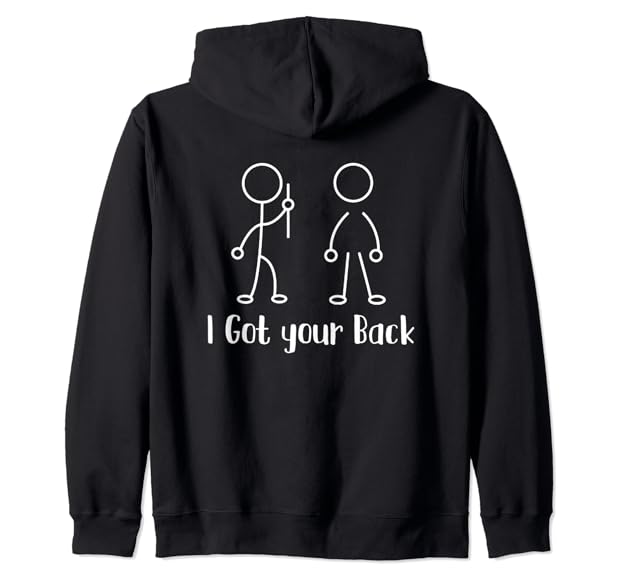 バックプリント I got your back ジップパーカー